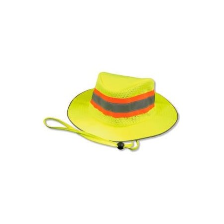 Erb Safety Aware Wear ANSI 107 Class Headwear, - Lime, One Size 61587